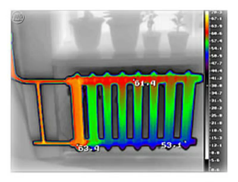 Тепловизионное обследование систем отопления.