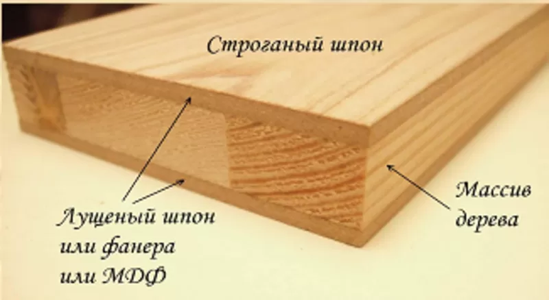 Продам мебельный щит шпонированный дубом,  ясенем,  березой. 2