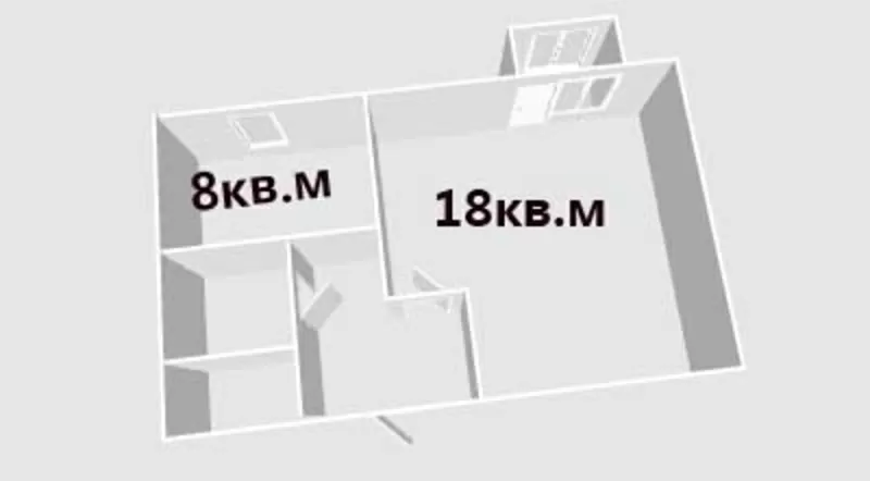 Продается 1 комнатная квартира,  р-н «Миллениум». 