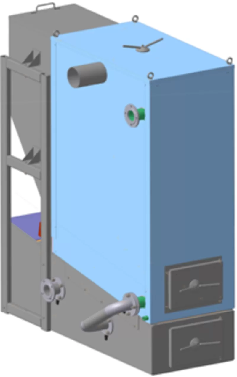 Котел автоматический водогрейный на твердом топливе 