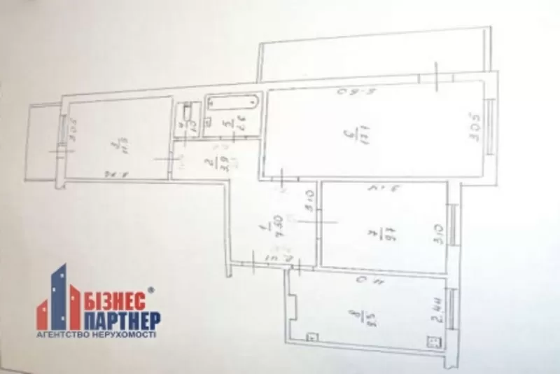 Продается 3-х комнатная квартира по ул. Гагарина. 2