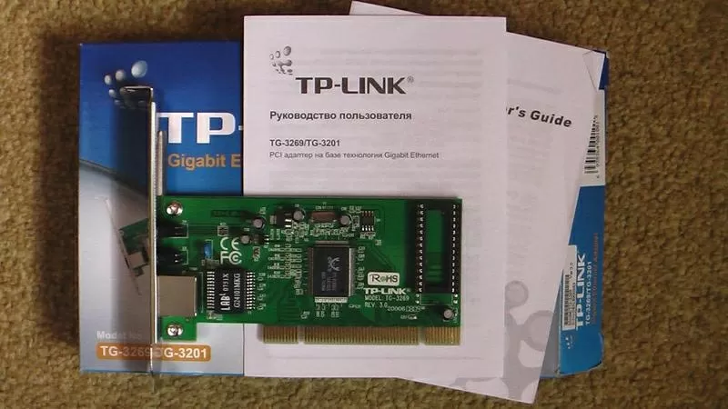 Гигабитный сетевой PCI-адаптер TG-3269