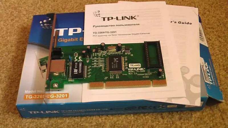 Гигабитный сетевой PCI-адаптер TG-3269 2
