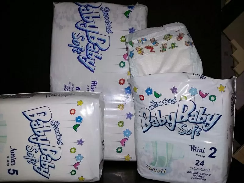 Детские подгузники Baby Baby Soft (Словакия). 4