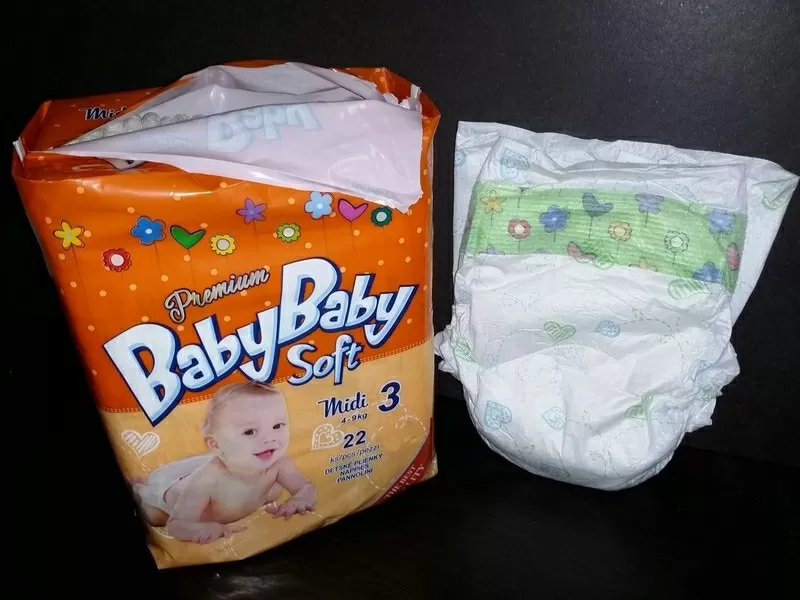 Детские подгузники Baby Baby Soft (Словакия). 5