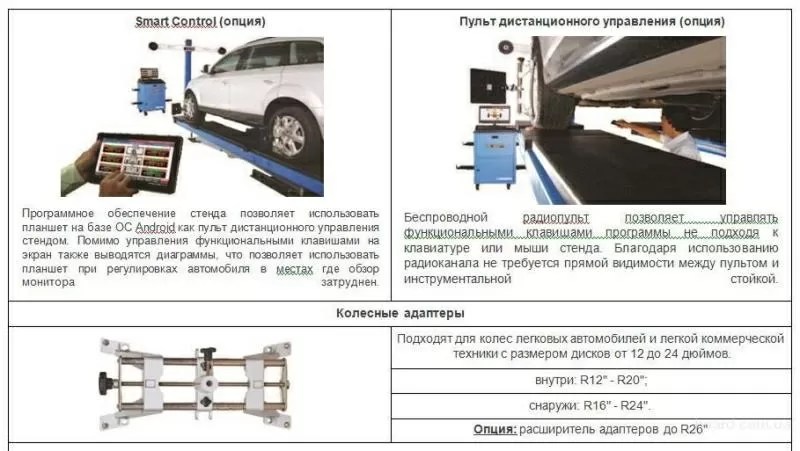 3D Стенд регулировки углов установки колес Manatec FOX 3D PT (на яму)  6