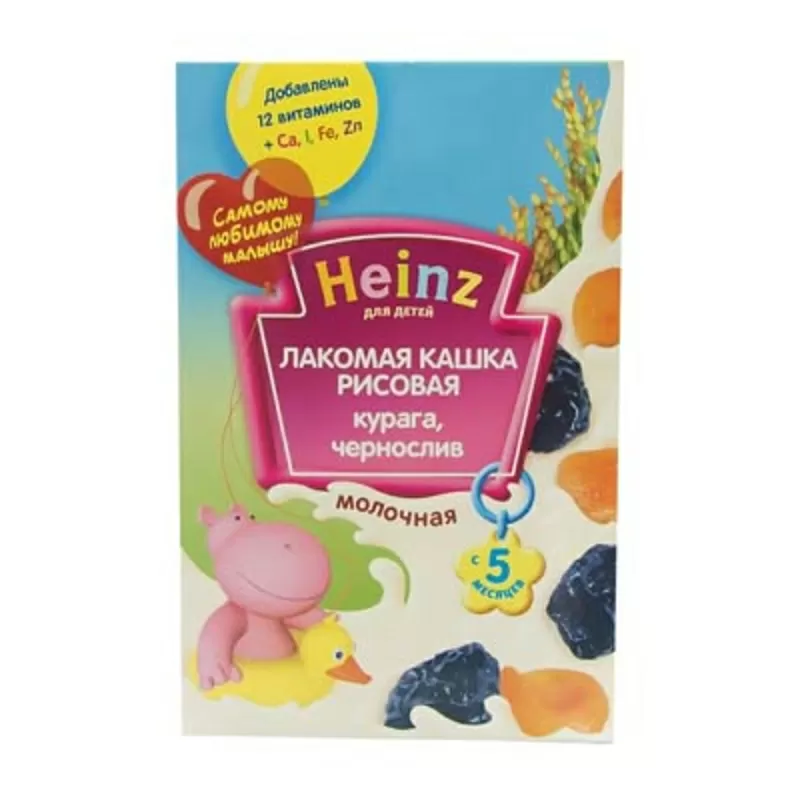 Heinz Хайнц Кашка рисовая (курага-чернослив)