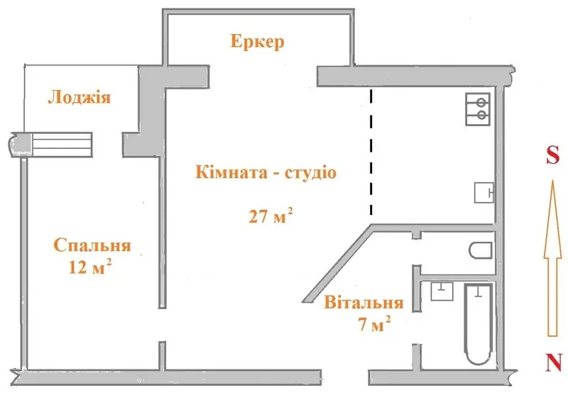 Продам 2-комн.кв. в г. Черкассы с дизайнерським евроремонтом в кирпичн